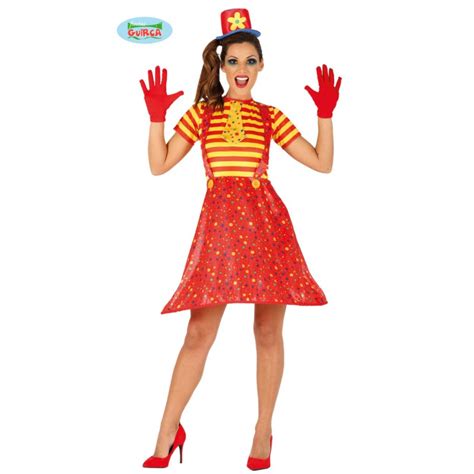 Costume Clown Pagliaccio Donna Tg M Vestito E Cappello Come Foto