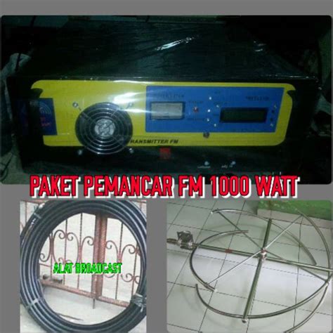 Jual PAKET HEMAT PEMANCAR FM TRANSMITTER FM STEREO PLL LCD 1000 WATT