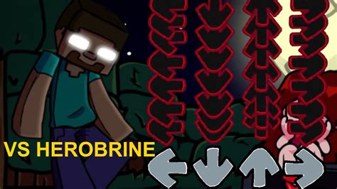 Friday Night Funkin Vs Herobrine Week Fnf Mod Youtube