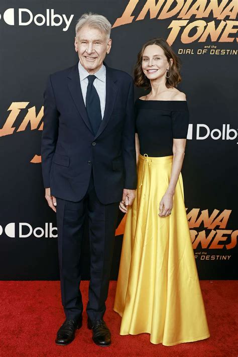 Harrison Ford And Calista Flockhart Step Out For Indiana Jones Premiere