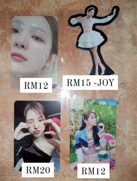 WTS RED VELVET PHOTOCARD RV PC WENDY YERI SEULGI JOY Hobbies