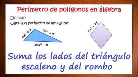 Perímetro de figuras geométricas con expresiones algebraicas YouTube