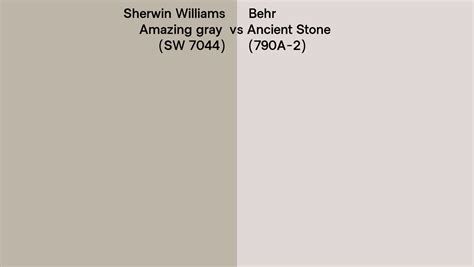 Sherwin Williams Amazing Gray Sw 7044 Vs Behr Ancient Stone 790a 2