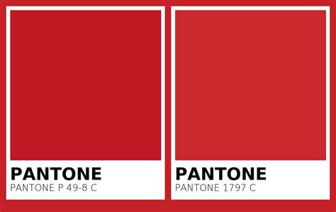 Color Pantone P C Vs Pantone C Side By Side