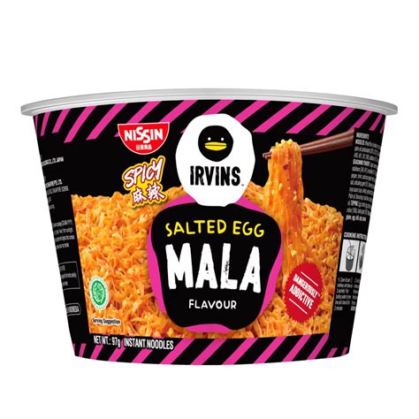 Gwp Nissin Irvins Bowl Mala Salted Egg Flavour 97g Shopee Singapore