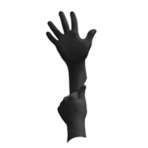 Microflex Midknight Mk 296 Black Disposable Nitrile Exam Gloves Magid