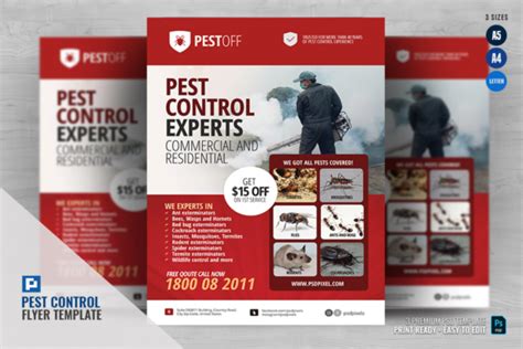 Pest Control Company Flyer Graphic By Psdpixel · Creative Fabrica