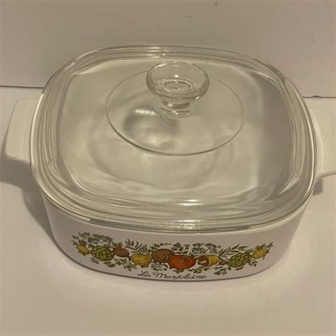 Corning Ware Spice Of Life Le Romarin 2 Quart Casserole Dish With Lid