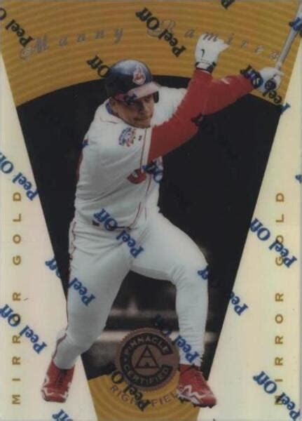 1997 Pinnacle Certified Mirror Gold 68 Manny Ramirez For Sale Online