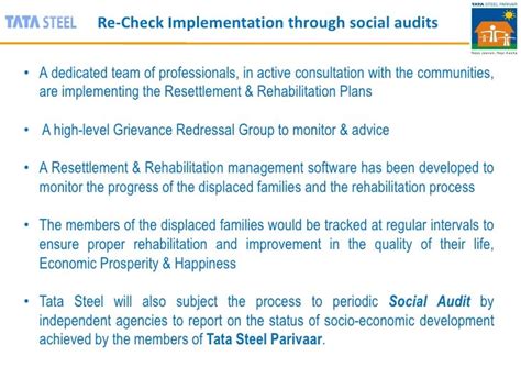 Resettlement & Rehabilitation Programme by Tata Steel at Kalinganagar…