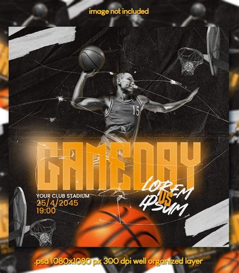 Premium Psd Basketball Tournament Instagram Post Template