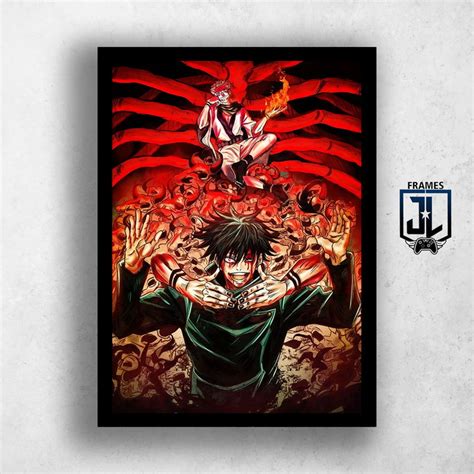 Quadro Decorativo Animes Jujutsu Kaisen Elo Produtos Especiais