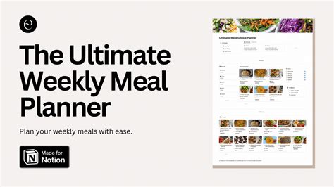 Ultimate Weekly Meal Planner