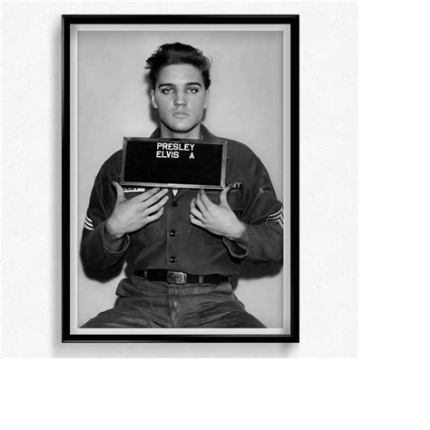 Posters Prints Elvis Presley Mugshot Celebrity Mugshot Pos Inspire