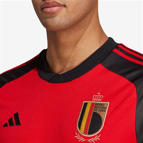 Camiseta adidas Bélgica 2022 Primera equipación Rojo Negro