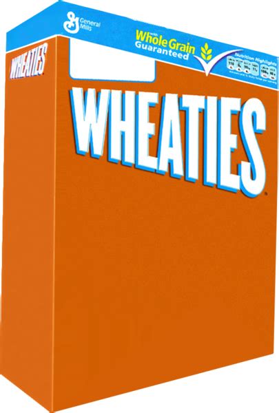 Wheaties Cereal Box (PSD) | Official PSDs