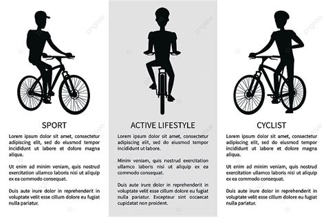 Sport Active Lifestyle And Cyclist Bright Banner Vector Illustration