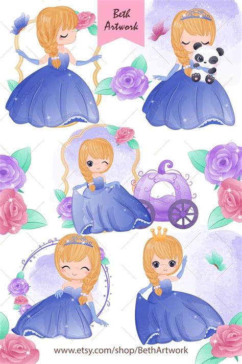 Save 50 😍 Yeeaay You Will Get This Adorable Princess Clipart Set For