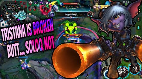 WILD RIFT BROKEN ADC TRISTANA CANT CARRY SOLOQ USSLES TEAM YouTube