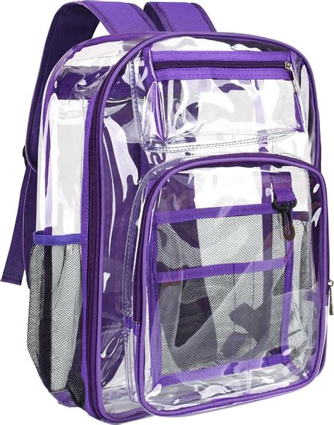 Amazon ANSUN Clear Backpack Large Heavy Duty PVC Transparent