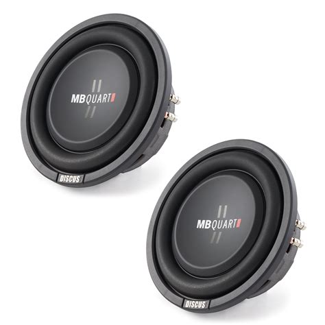 Mb Quart Ds W Inch Shallow Dvc Ohm Subwoofer Speaker Pair