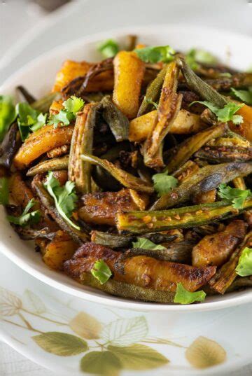 Bhindi Aloo Potato Okra Fry