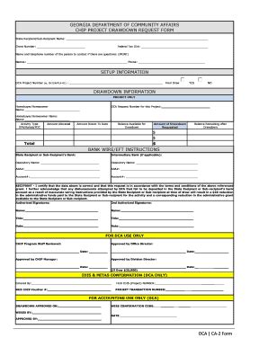 Fillable Online Dca State Ga Dca Ca Form Fax Email Print Pdffiller