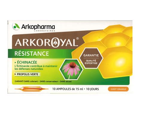 Gel E Royale Arko Royal R Sistance Propolis Verte Echinacee Ampoules