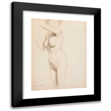 Eero Järnefelt 12x14 Black Modern Framed Museum Art Print Titled Nude