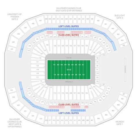 Arizona Cardinals Stadium Seating Chart | Awesome Home