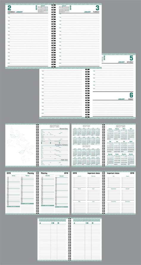 Daily Planner Agenda Indesign Template Fully Editable Model ATD50