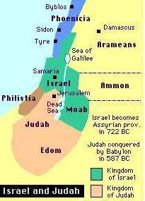 Map Of Ancient Israel And Judah Map Of Israel And Judah 880 Bc Maps On