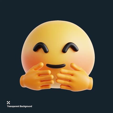 Premium Psd A Yellow Smiley Face With Two Hands On Their Faces