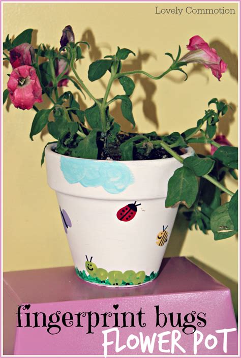 Fingerprint Bugs Flower Pots Are Perfect For Mother S Day Gifts