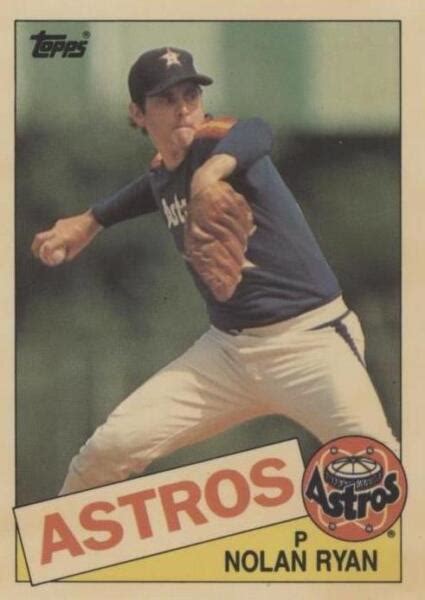 1985 Topps Collector S Edition Tiffany 760 Nolan Ryan For Sale