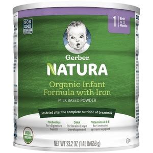 Gerber Natura Stage 1 Organic Infant Formula Gerber® Natura Stage 1 ...