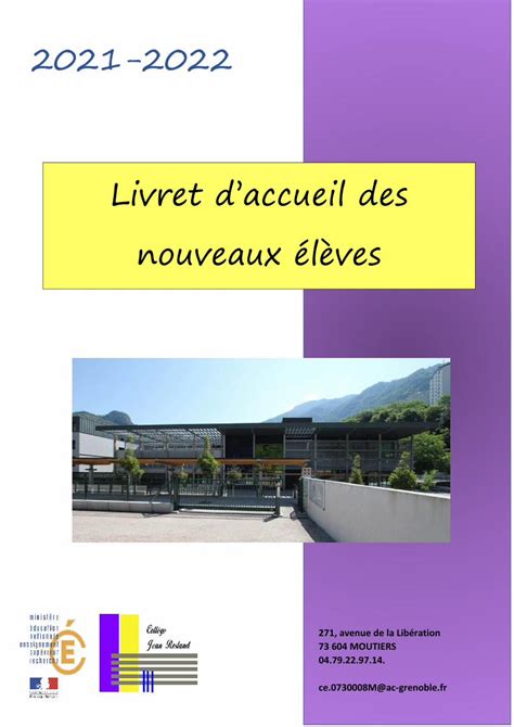 Pdf Livret Daccueil Des Nouveaux L Ves Dokumen Tips