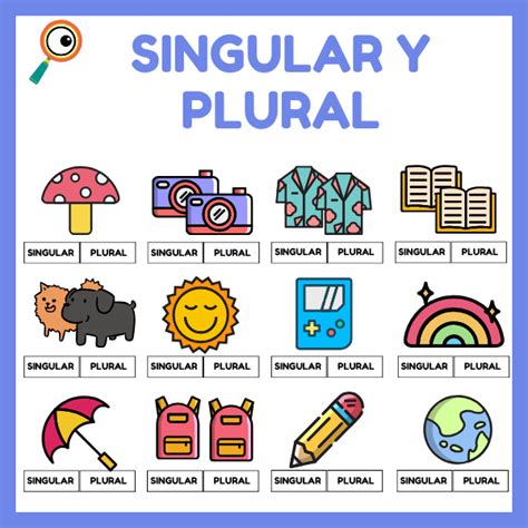 Singular Y Plural Fichas Descargables Educamundo