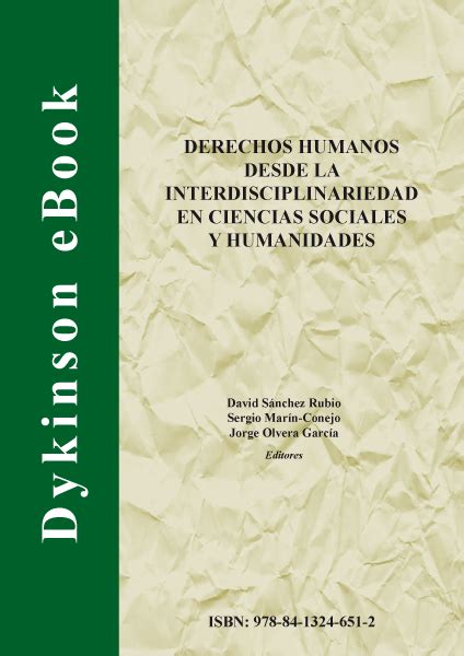 Librería Dykinson Derechos humanos desde la interdisciplinariedad en