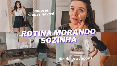 Vlog Morando Sozinha Comprei Roupas Novas E Rotina De Grava Es