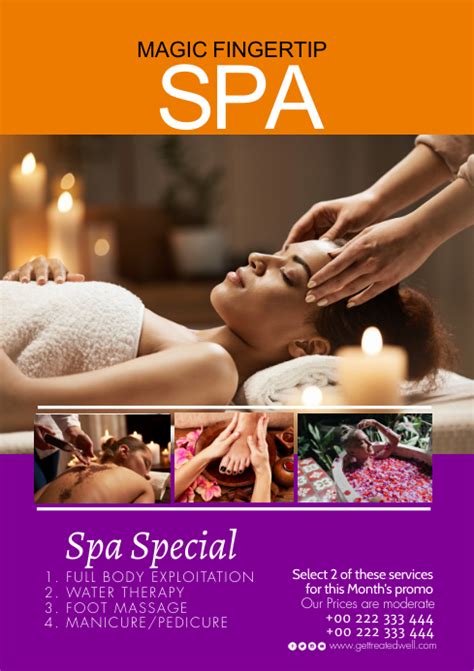 Salon Spa Poster Template Postermywall