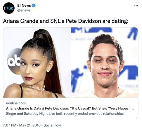 Pete Davidson Ariana Grande Pete Davidson Dating Up Know Your Meme