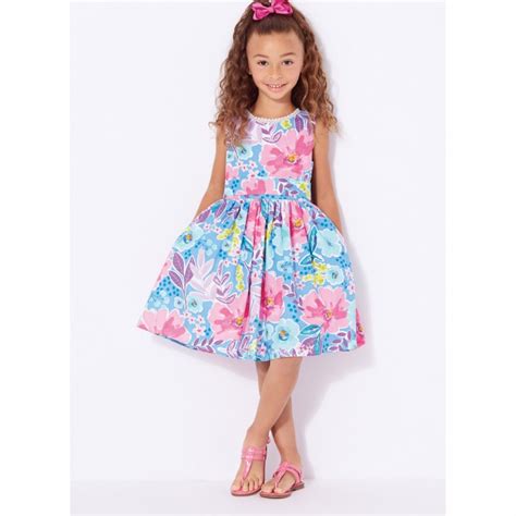 Patron Robe Col V Dos Enfant New Look 6726