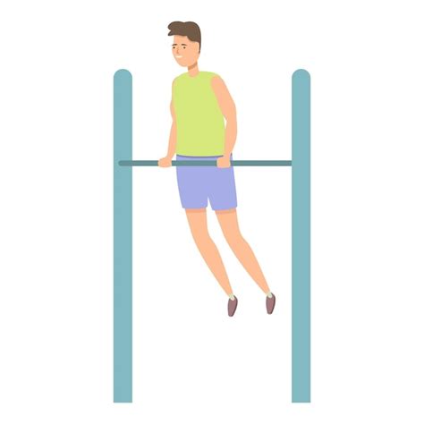 Premium Vector Bar Exercise Icon Cartoon Vector Street Workout Sport Park