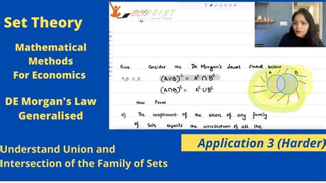 Mathematical Methods For Economics De Morgans Law Generalization Simple Application 3 Set