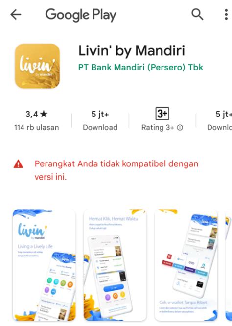 Penyebab Livin Mandiri Tidak Bisa Dibuka Dan Solusinya