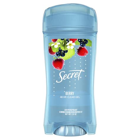 Secret Fresh Antiperspirant Deodorant Clear Gel, Berry, 2.6 oz ...