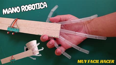 Como Hacer Una Mano Robotica Diferente A Todas Con Pitillos O Sorbetes