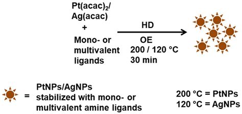 Controlled Synthesis Of Platinum And Silver Nanoparticles Using Multivalent Ligands