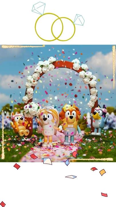 Bluey The Sign Wedding New Bluey Toys 2024 Bluey Wedding 4 Pack Youtube